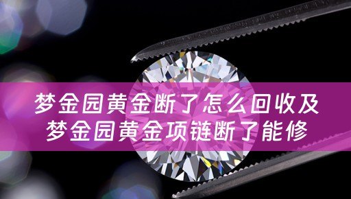 梦金园黄金断了怎么回收及梦金园黄金项链断了能修吗